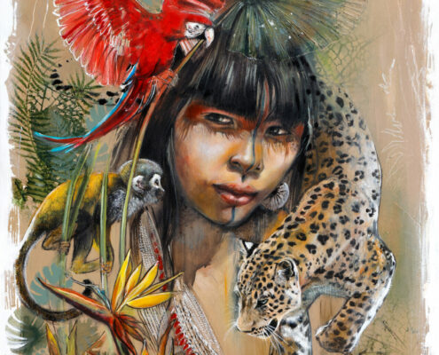 Amazonia - Peinture Carole Merlin