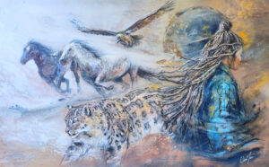 Peinture Carole Merlin : DES RACINES et des LIENS