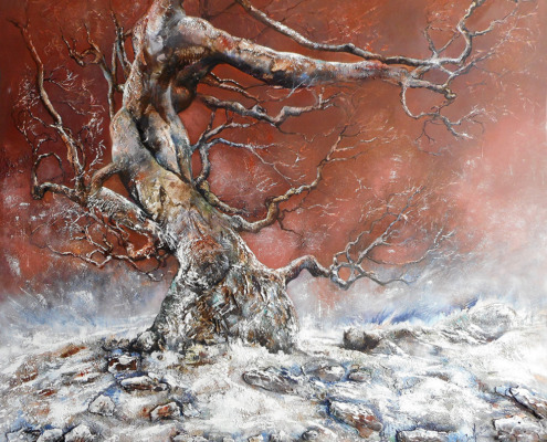 Peinture Carmer L'ARBRE DES CEVENNES