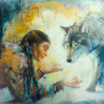 Shanun peinture réalisée par Carole Merlin