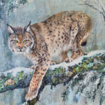 Commande Lynx, peinture réalisée par Carole MERLIN